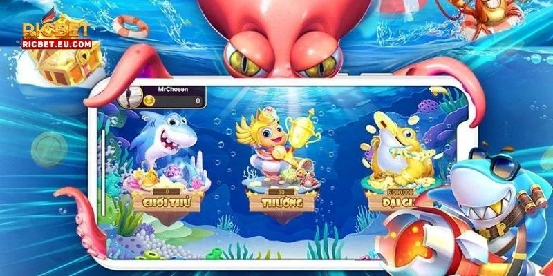Phiên bản bắn cá online tại RICBET cực hấp dẫn, đáng chơi.